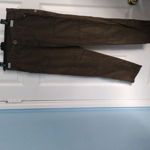 Free people pants size 6 color khaki new with tag